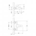 Современный  Для ванны и душа Lemark Point (LM0314C)