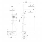 Современный  Для ванны и душа Lemark Tropic (LM7012BL)
