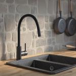 Современный  Для кухонной мойки IDDIS Kitchen 360 черный матовый (K36BLJ0i05)