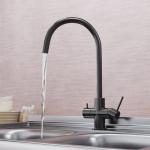 Современный  Для кухонной мойки MIXLINE MLSS-03 202 бронза подкл.к фильтру (543622)