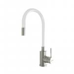 Современный  Для кухонной мойки MIXLINE MLSS-03 25 БЕЛЫЙ гибкий силиконовый излив (542379)