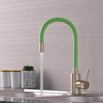 Современный  Для кухонной мойки MIXLINE MLSS-03 25 ЗЕЛЕНЫЙ гибкий силиконовый излив (542380)