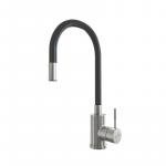 Современный  Для кухонной мойки MIXLINE MLSS-03 25 СЕРЫЙ гибкий силиконовый излив (542381)