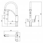 Современный  Для кухонной мойки Lemark Comfort (LM3074C-Gray)