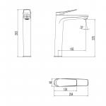 Современный  Для раковины Lemark Bronx (LM3709GM)