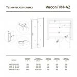 Душевая дверь  Veconi VN-42