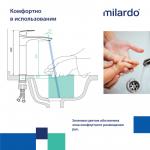 Современный  Для раковины-чаши Milardo Rora RORBL01M01