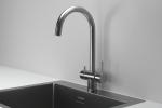 Современный   GRANULA Kitchen Space 7104, СТАЛЬ САТИН