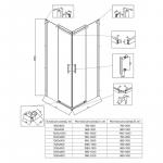 Душевой угол  Veconi RV-50CH-L Pear