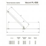 Штора на ванну  Veconi PL-85G